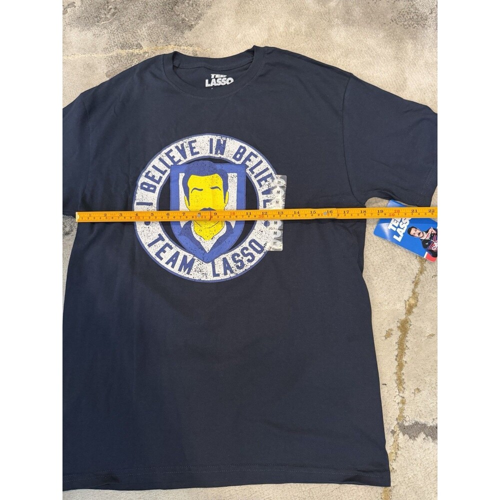 NEW Ted Lasso "I Believe in Believe" Graphic T-Shirt - Navy Blue - Size Medium - Picture 10 of 11